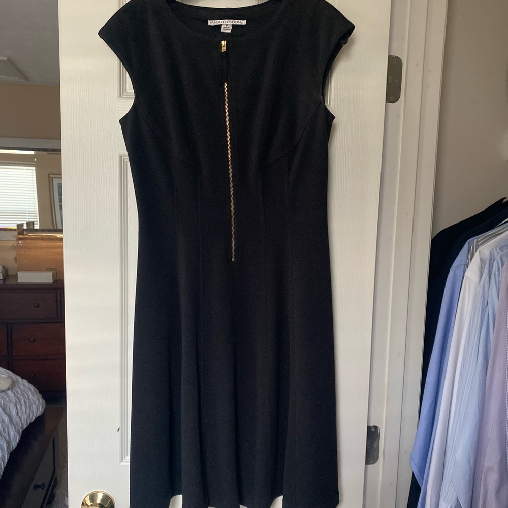 Black casual work dress.